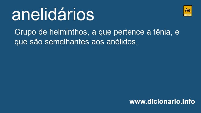 Significado de anelidrios