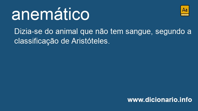 Significado de anem�tico