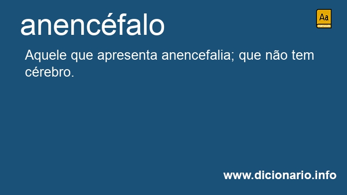 Significado de anencfala