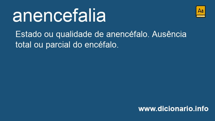 Significado de anencefalia