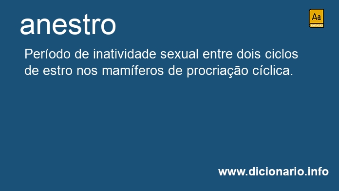 Significado de anestra