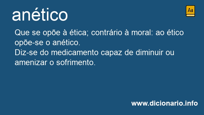 Significado de antica