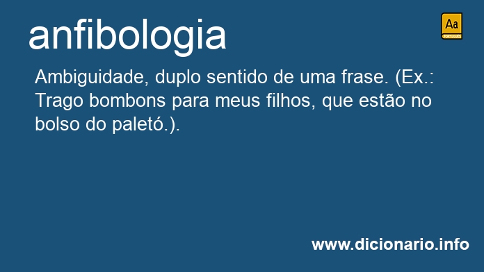 Significado de anfibologias