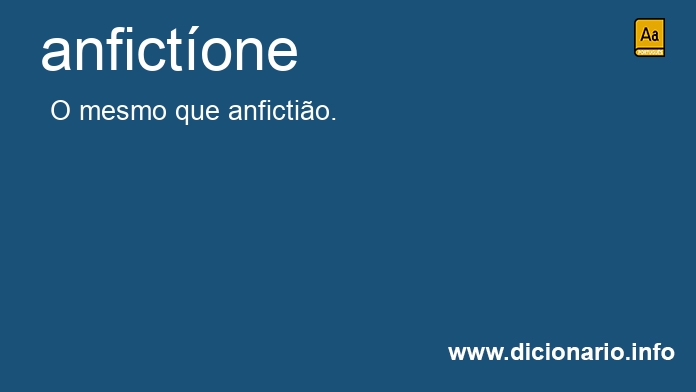 Significado de anfictone