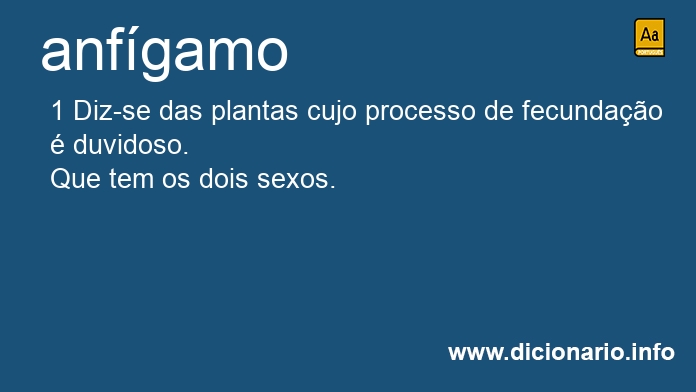 Significado de anfgamo