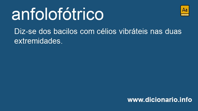 Significado de anfoloftrico