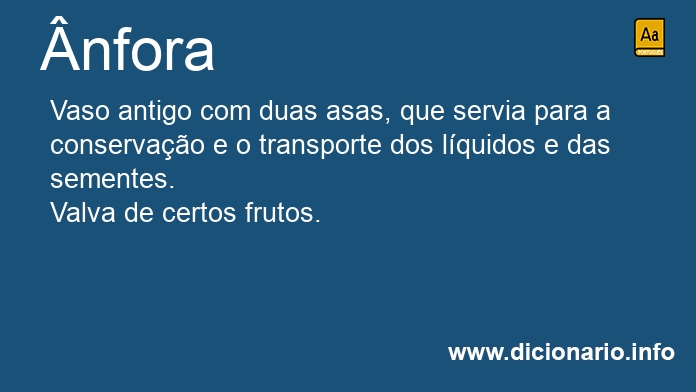 Significado de nfora