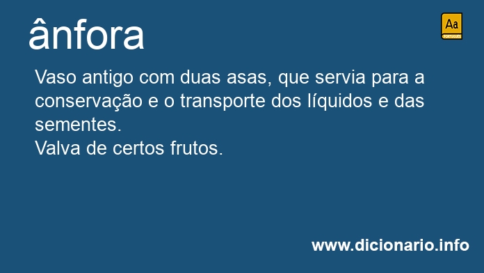 Significado de nforas