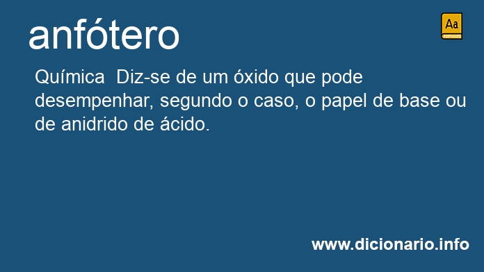 Significado de anfteros