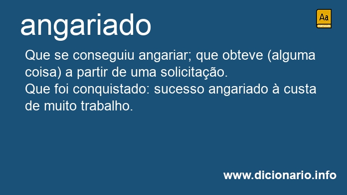 Significado de angariado