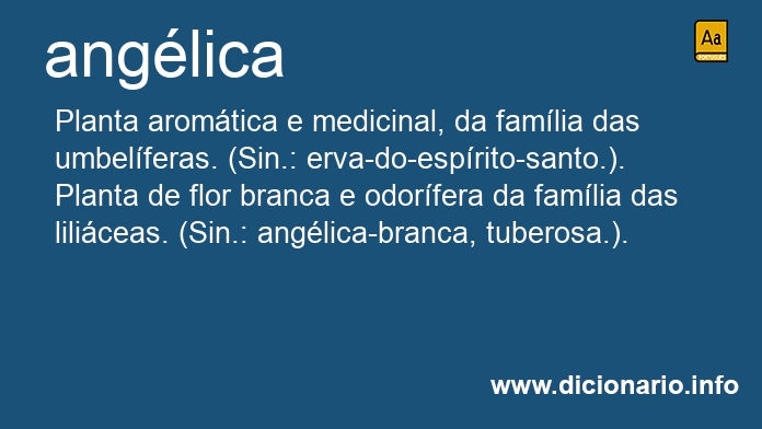 Significado de anglica