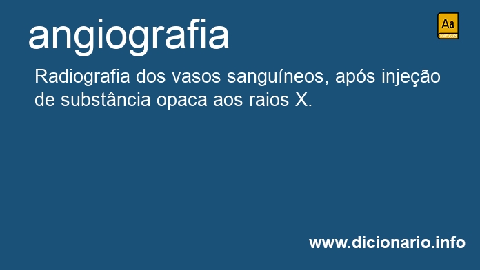 Significado de angiografia