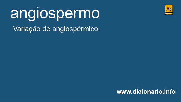 Significado de angiosperma