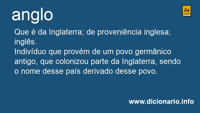 Significado de anglo