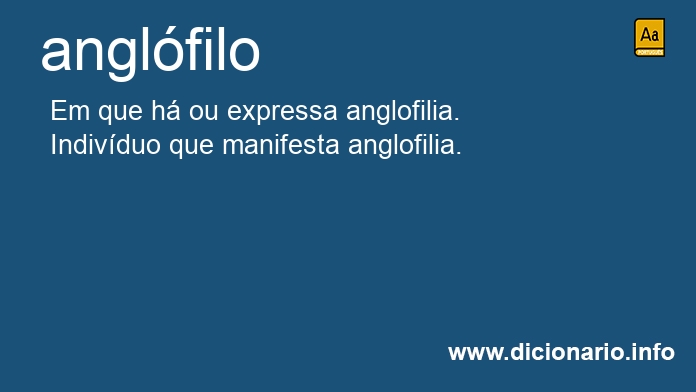 Significado de anglfila