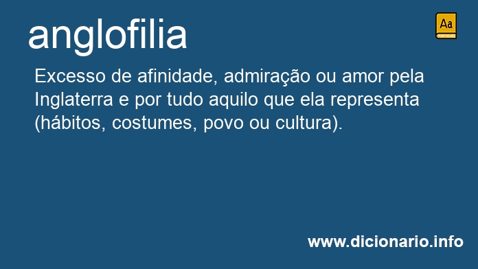 Significado de anglofilia