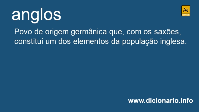 Significado de anglos
