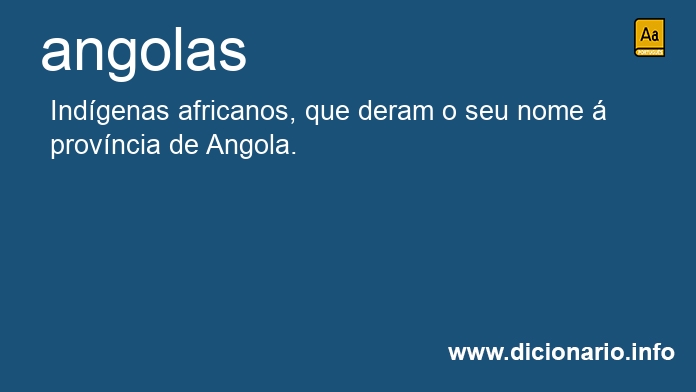 Significado de angolas