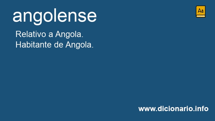 Significado de angolense