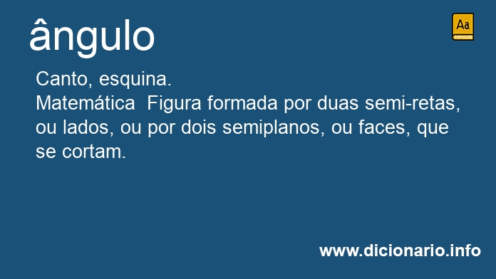 Significado de ngulos