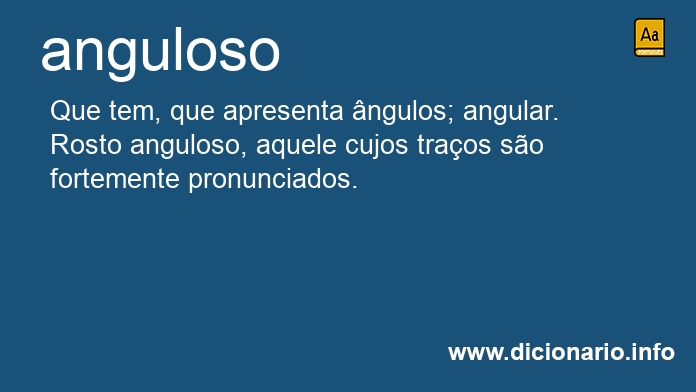 Significado de anguloso