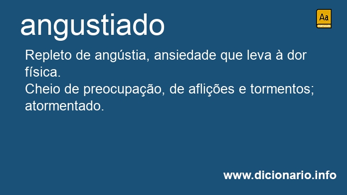 Significado de angustiados