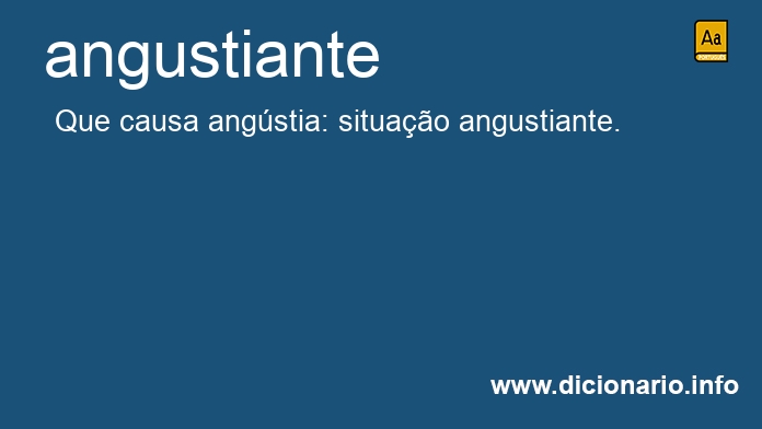 Significado de angustiante