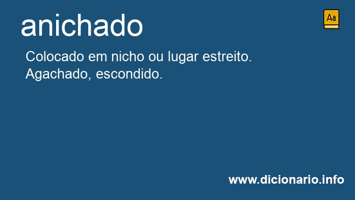 Significado de anichado
