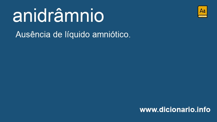 Significado de anidrmnio