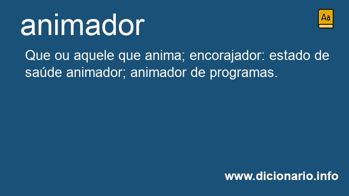 Significado de animador