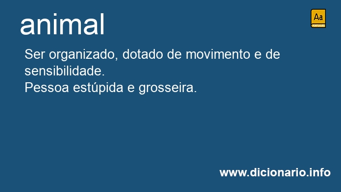 Significado de animal