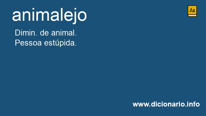 Significado de animalejo