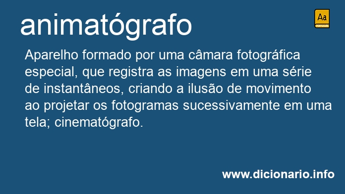 Significado de animatgrafo