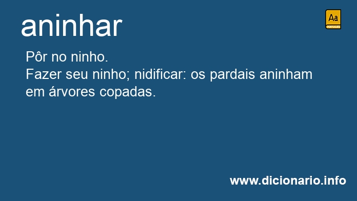 Significado de aninhasses