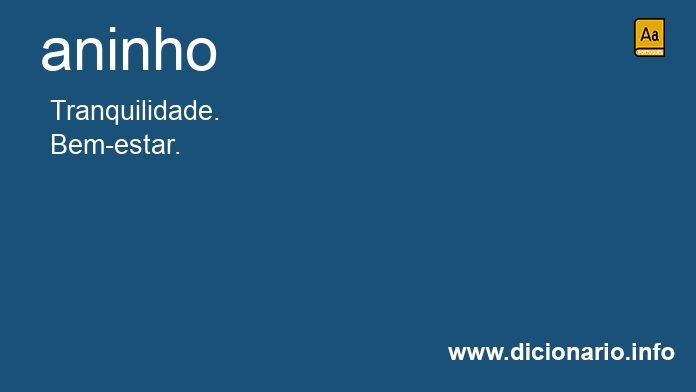 Significado de aninho