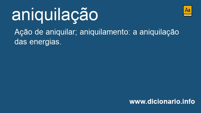 Significado de aniquilaes