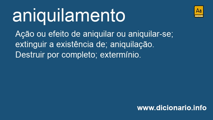 Significado de aniquilamento