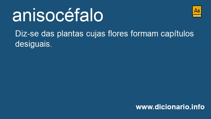 Significado de anisocfalo