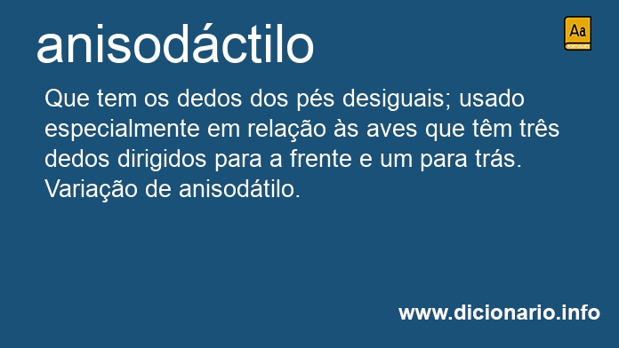 Significado de anisodctilo