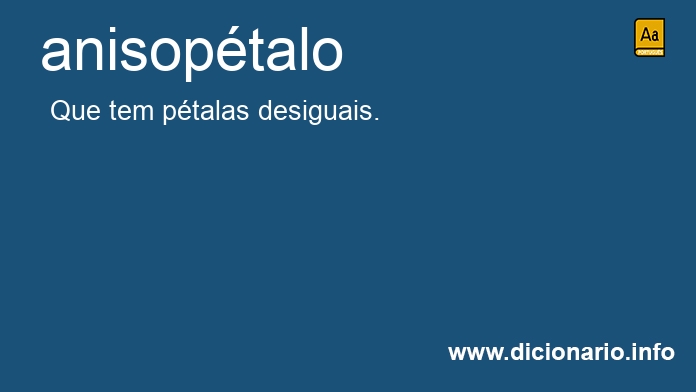 Significado de anisoptalo