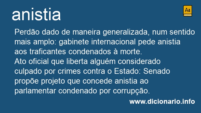 Significado de anistia
