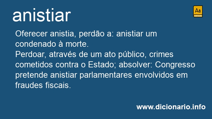 Significado de anistiaste