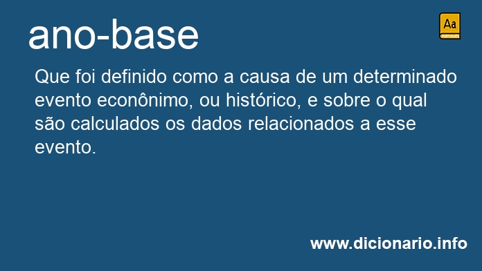 Significado de ano-base