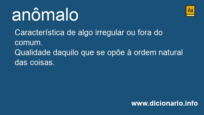 Significado de anmalo