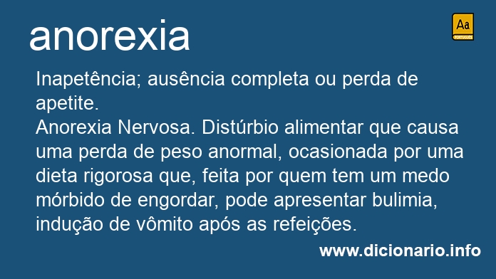 Significado de anorexia