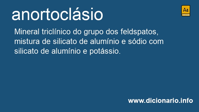 Significado de anortoclsio