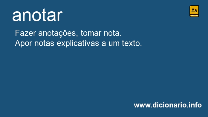 Significado de anotars