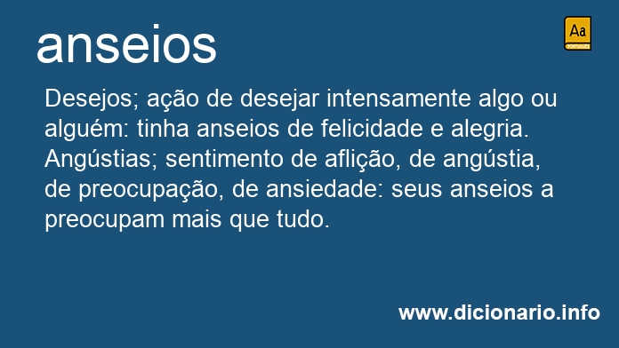 Significado de anseios