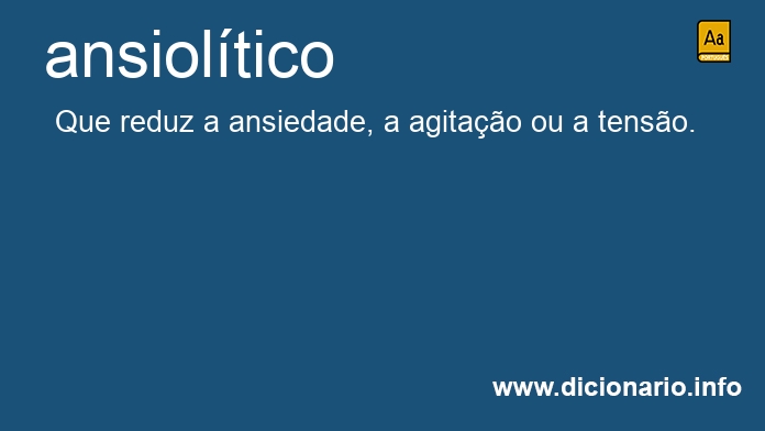 Significado de ansioltico