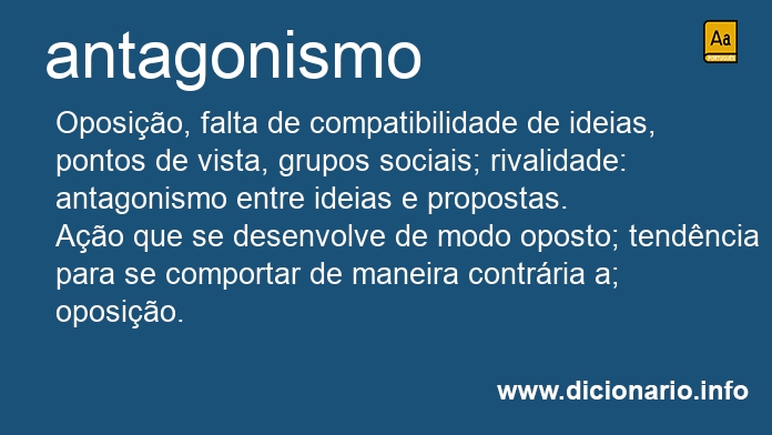 Significado de antagonismo